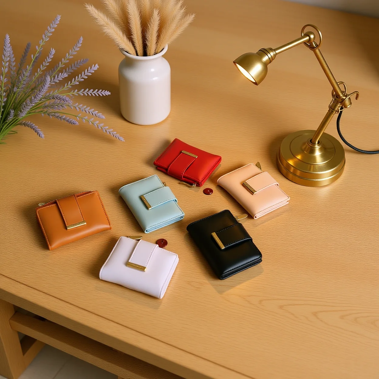 Solid Color Wallet Ultra Light Bi Fold Wallet Id Window Wallet Solid Color For Daily Commuting Everyday Carry Women