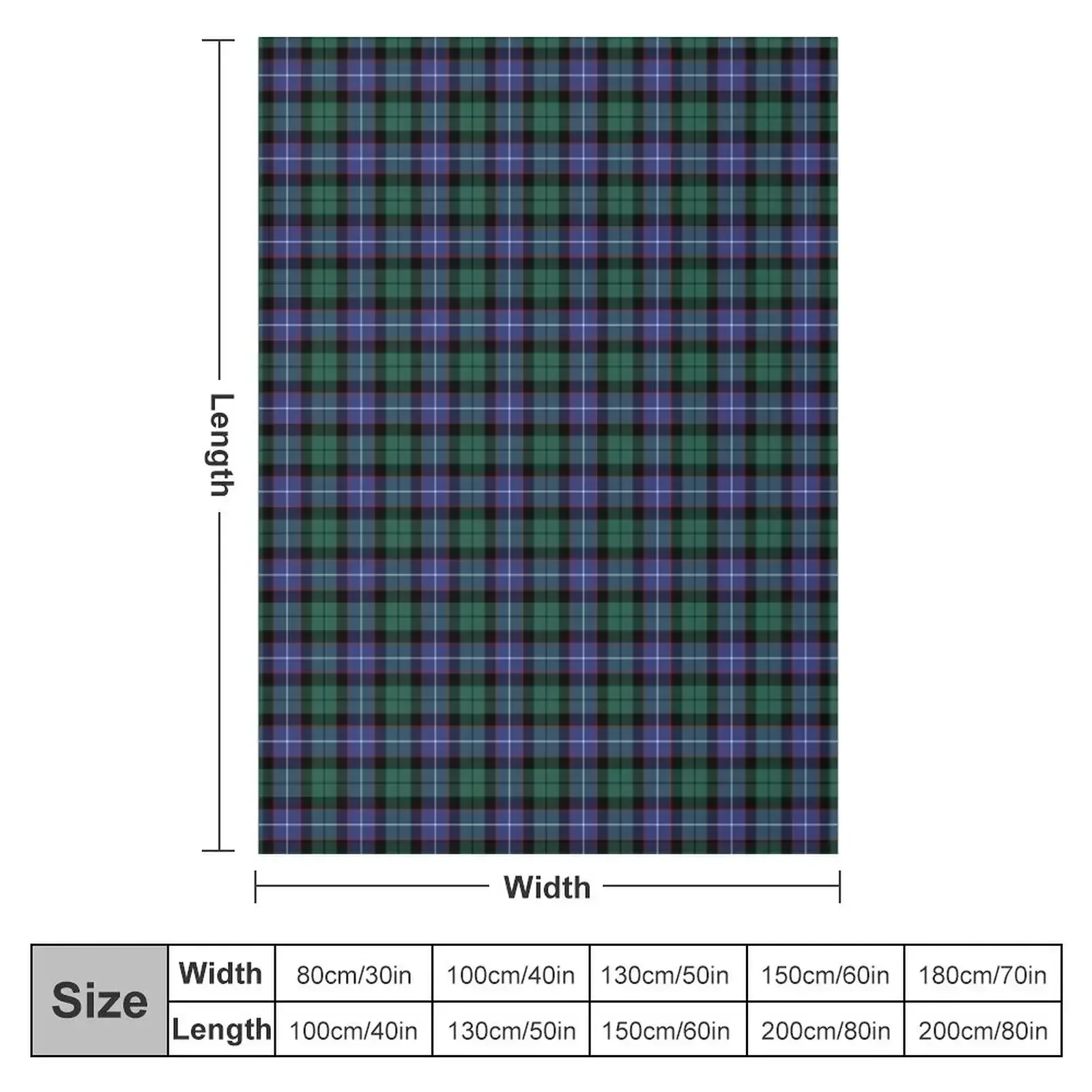 Clan Mitchell Tartan Throw Blanket Summer for winter Blankets