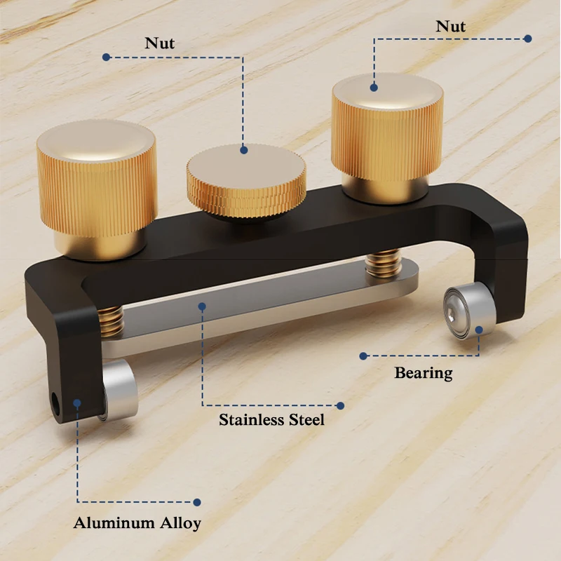 1pc Precision Manual Sharpening Guide, Aluminum Chisel & Plane Iron Honing Guide For Woodworking, Home Hardware Tool Sharpener