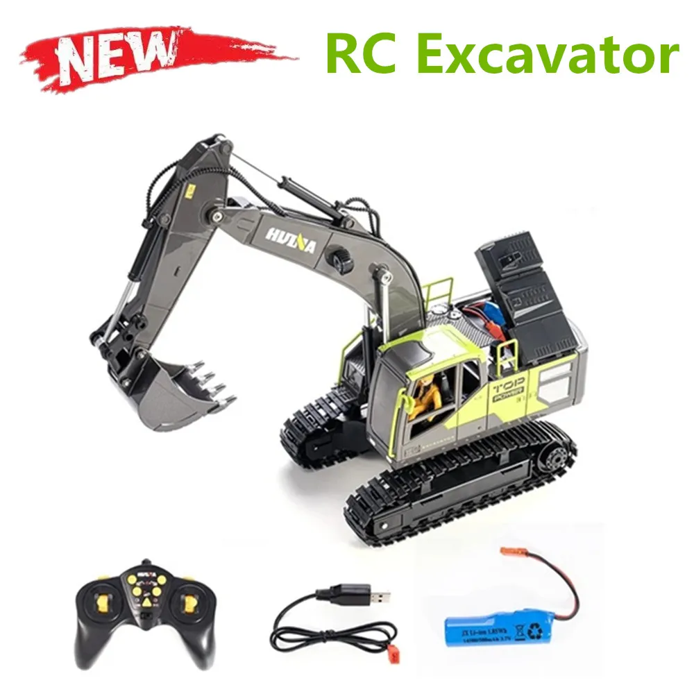 

2.4Ghz Radio control Excavator 1/18 Simulation Excavator Model 1-Channel Engineering Vehicles 680 ° Rotation Electric Car