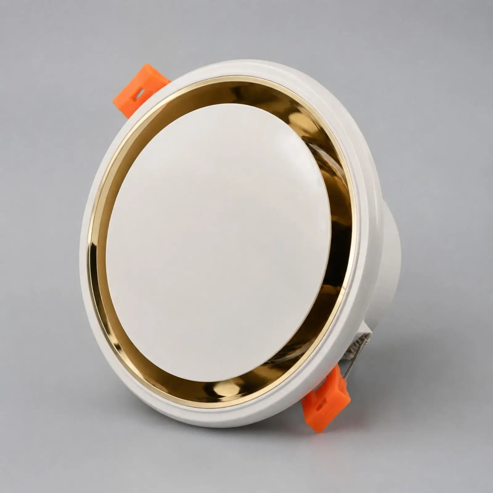 Plastic Ceiling Air Vent Cover with Central Adjustable Disc for HVAC Duct System