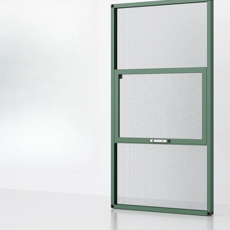 

Diamond screen window with lock, push-pull, no punching