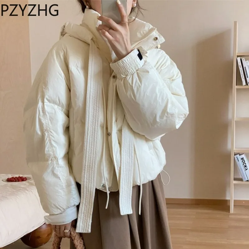 

2023 New Women Down Jacket Winter Coat Female Shortage of Money Parkas Hooded Thicken Outwear White Duck Down Overcoat