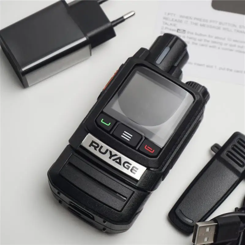 Ruyage ZL20 Zello Walkie Talkie 4g Radio z kartą SIM Wifi Bluetooth Daleki zasięg Profesjonalne, wydajne radio dwukierunkowe 100 km