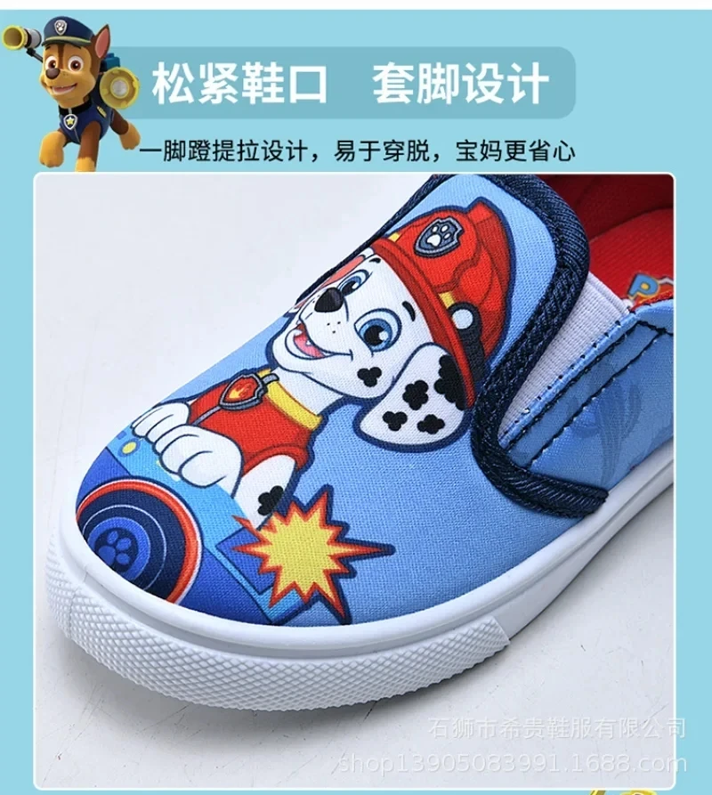 Paw Patrol Sports Shoes Marshall Rubble Skye Leisure Canvas Anti-slip Tenis Casual Infant Soft Children\'s Shoes Boy Girls Gift