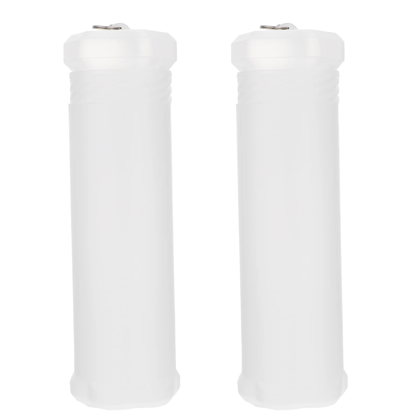 2 Pcs Telescopic Pen Holder Pencil Case Students Portable Lightweight Container Plastic Stationery Organizer Creative