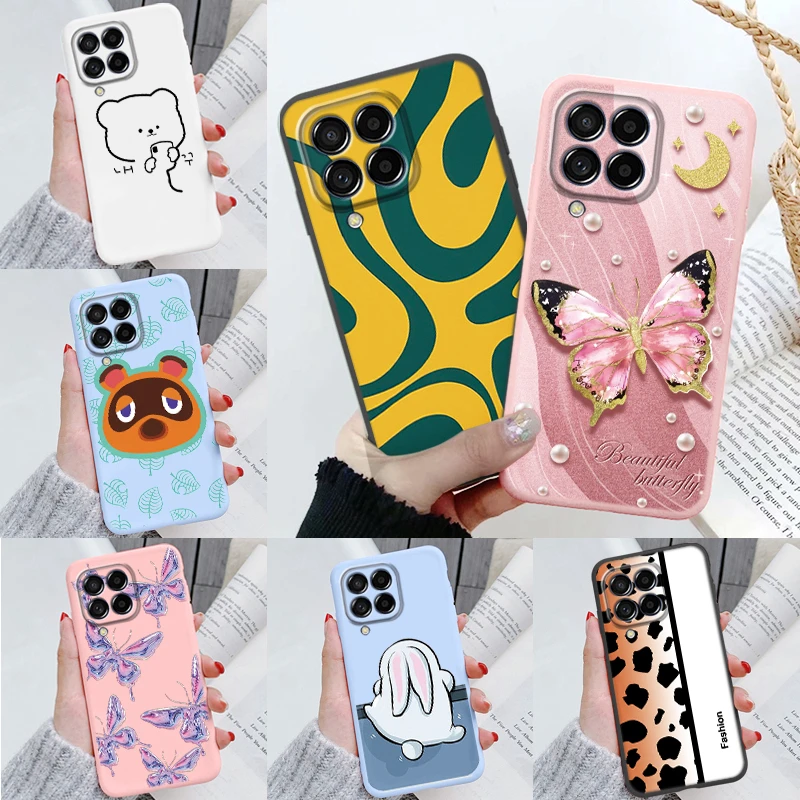 ピンクのバタフライフォンケース,Samsung Galaxy a02s,a12,a22,a31,a41,a51,a71,m53,m33,m12,m22,f12,5g