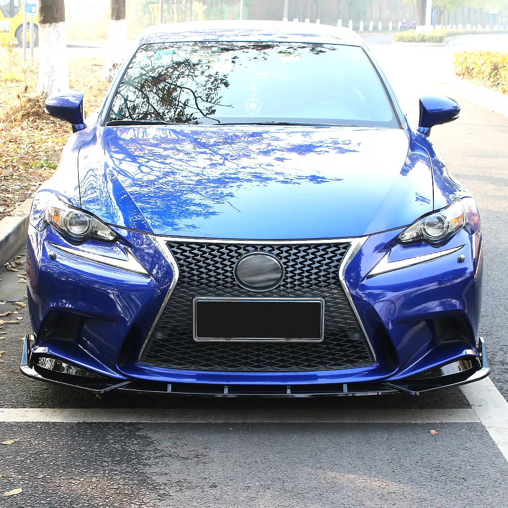 For Lexus IS250 IS350 IS300 F Sport 2014 2015 2016 Car Front Bumper Splitter Lip Chin Spoiler Body Kit Diffuser Accessories