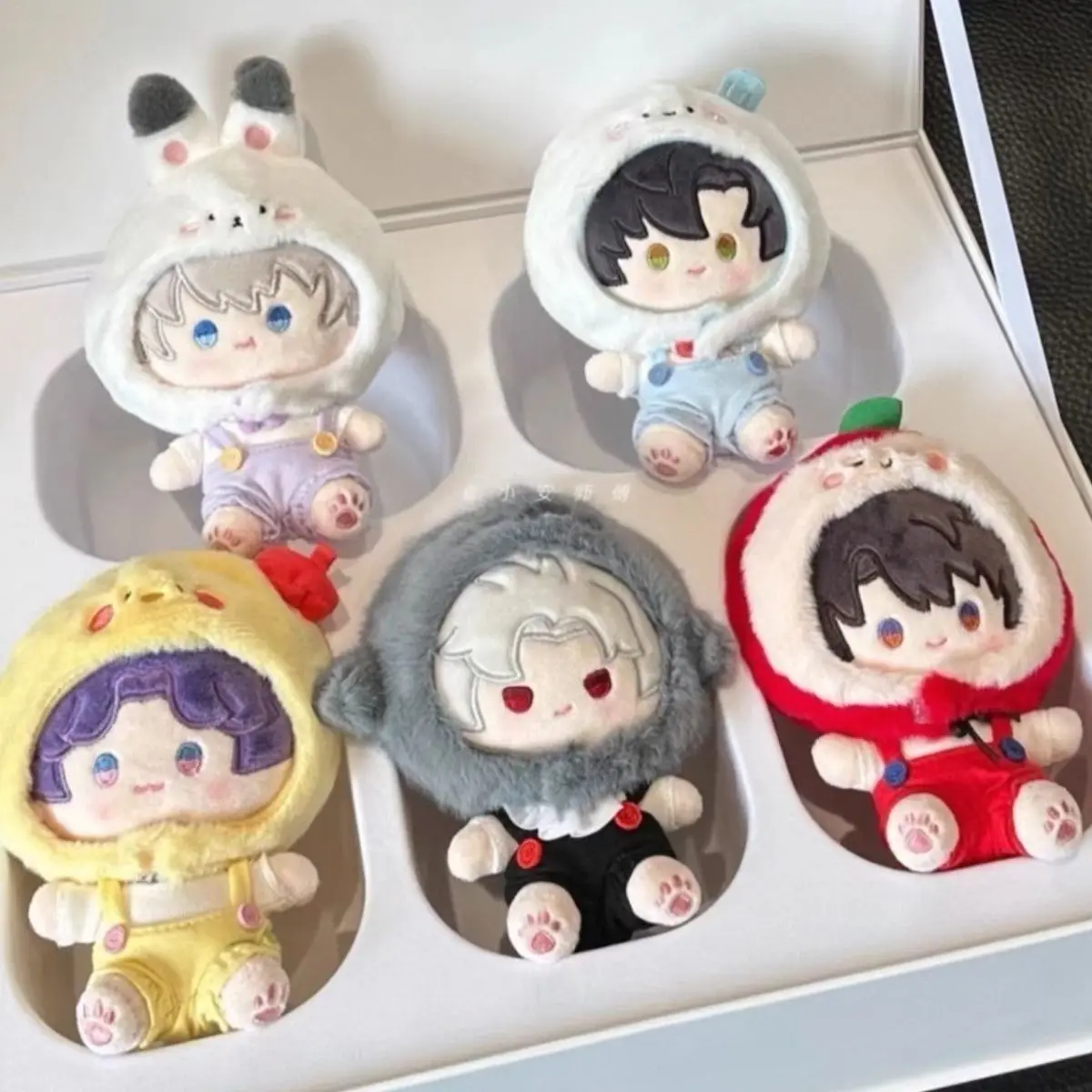 

Anime Love and Deepspace 12CM Plush Doll Caleb Sylus Rafayel Zayne Xavier Dress Up Clothes Sitting Posture Cotton Doll XMAS Gift