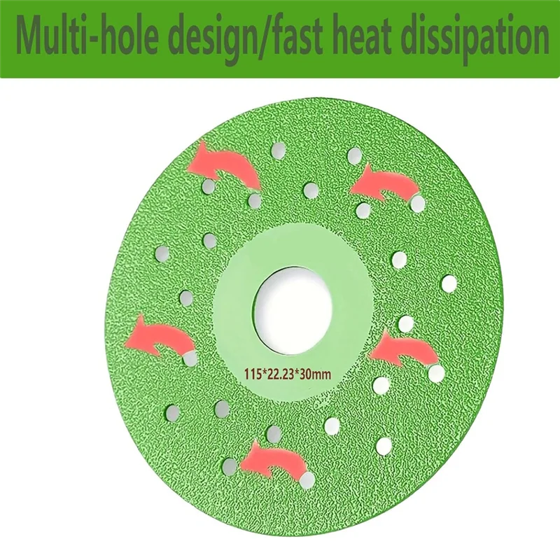 

BAAG-6 Pack 4.5 Inch (115Mm) Diamond Grit Rock Slab Grinding Disc For Cutting And Grinding Of Ceramics, Tiles And Marble