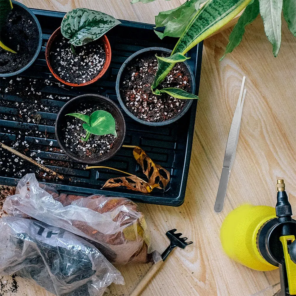 

10pcs Garden Tweezer Planting Tweezer Portable Bonsai Tool Lightweight Durable Multi-Functional Gardening Craft Succulent