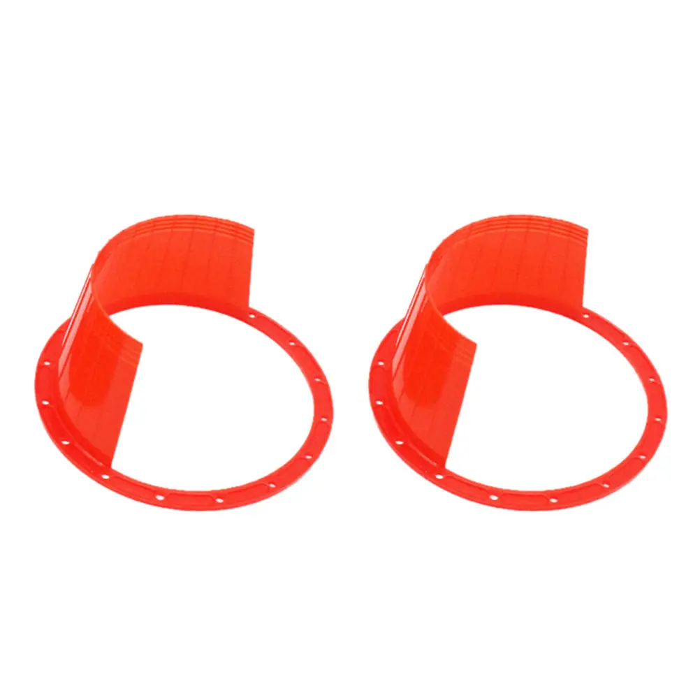 2pcs 6.5 Inch Waterproof Car Speaker Covers Durable Abs Horn Protectors Reusable Wear Resistant Audio Replacement Pads For