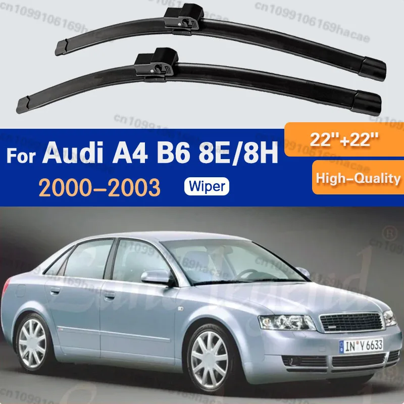 For Audi A4 B6 8E/8H 2000 - 2003 2001 2002 Wiper Front Wiper Blades Windshield Windscreen Window Brush 22