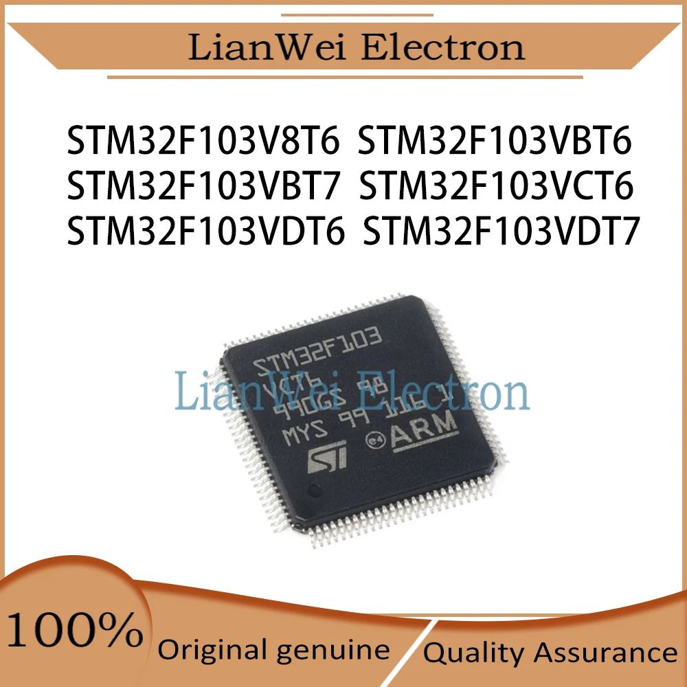 STM32F103 STM32F103V8T6 STM32F103VBT6 STM32F103VBT7 STM32F103VCT6 STM32F103VDT6 STM32F103VDT7 IC MCU Chipset LQFP-100