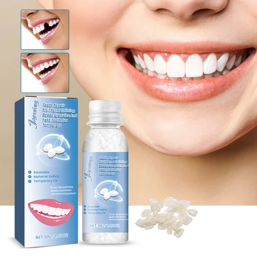 Imagen 2 del producto 30g reparación temporal de dientes dientes moldeables y huecos diente postizo adhesivo de Gel sólido herramienta de belleza de dientes postizos suministros dentales