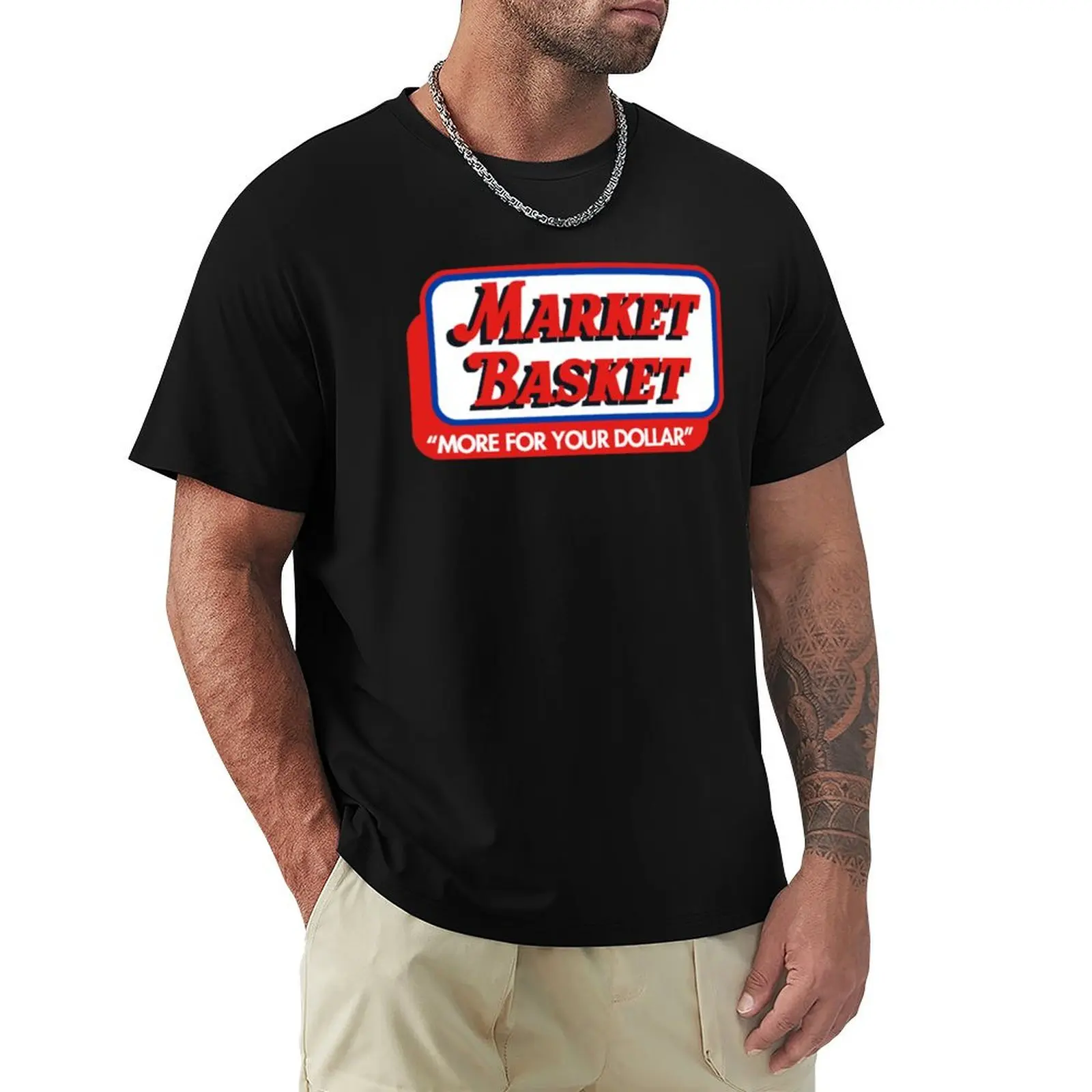 Market Basket Supermarket T-Shirt Utility Work Short Sleeve Top