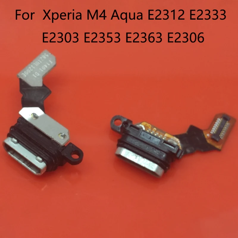 

cltgxdd 1pcs For Sony Xperia M4 Aqua E2303 E2353 Micro USB Charger Dock Connector Charging Port Flex Cable Replacement