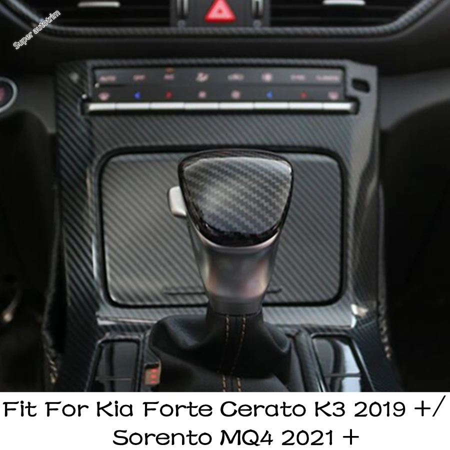 

Central Console Gear Shift Head Knob Handle Cover Trim For Kia Forte Cerato K3 2019 - 2023 / Sorento MQ4 2021 - 2023 Accessories