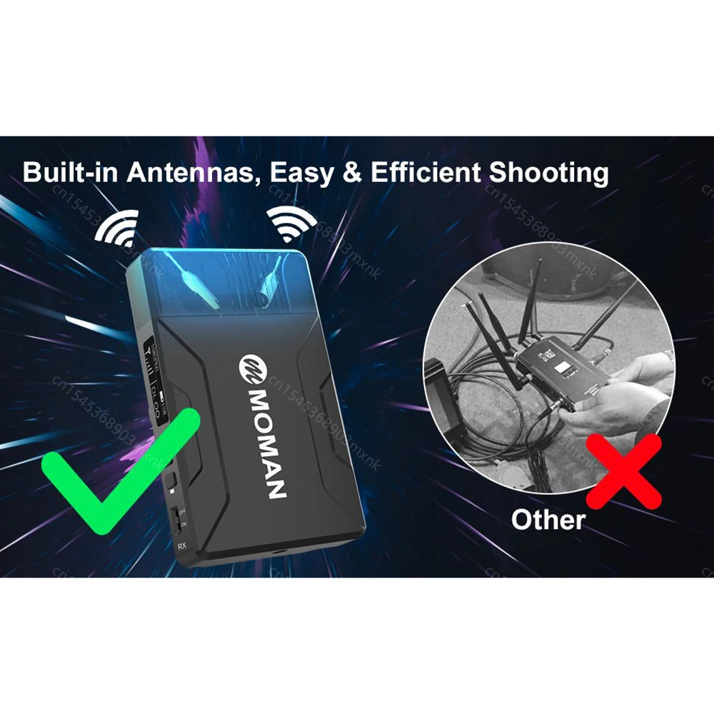 Synco-transmisor de vídeo inalámbrico Moman Matrix 600, 0,08 S, para cámara Canon, Nikon, Sony, Fujifilm, transmisión compatible con HDMI