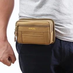 Men Waist Bag Pouch Men Shoulder Belt Bags Hip Sack Canvas Cloth Belly Waterproof Male Fanny Pack for Phone