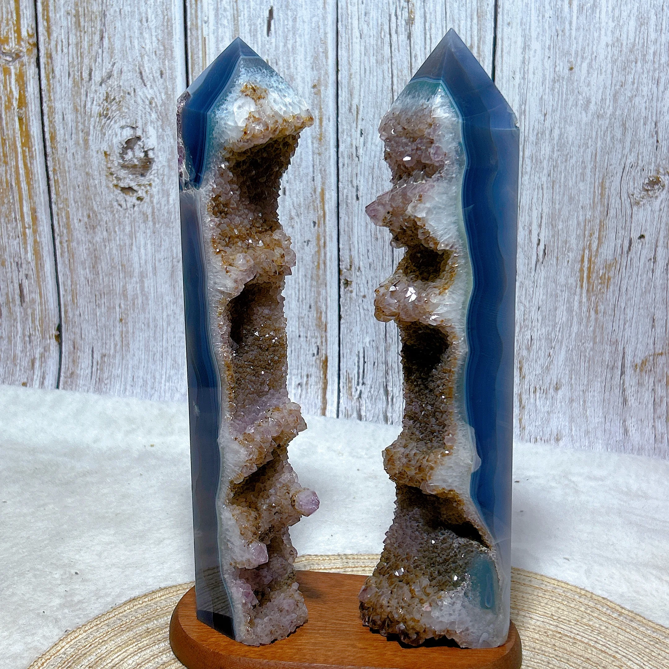 

Healing Natural Crystal Amethyst Rutile Druzy Agate Big Tower High Quality Gemstones Reiki Mineral Energy Home Decorations Gift