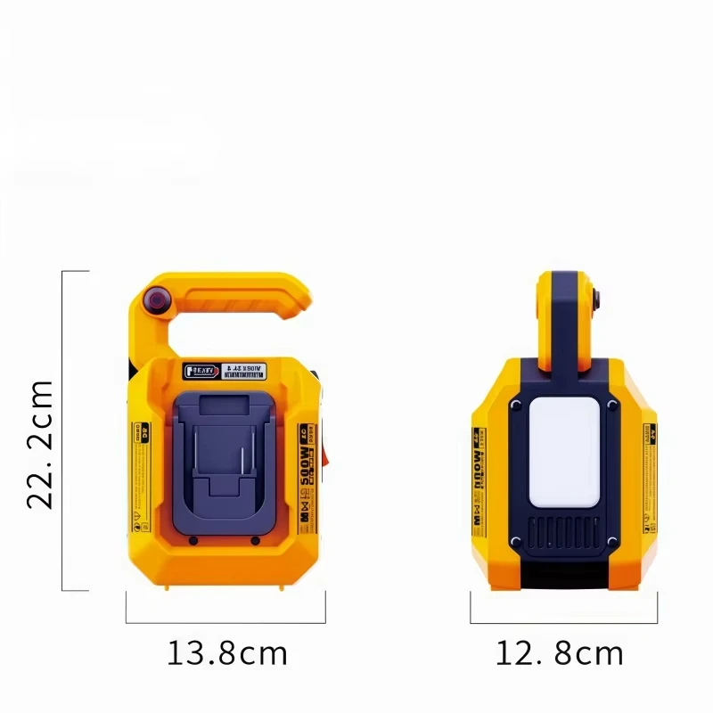 Pure Sine Wave Inverter 220V Voltage Converter 500W Power Solar Car Inverters For Dewalt/makita/milwaukee 20V battery