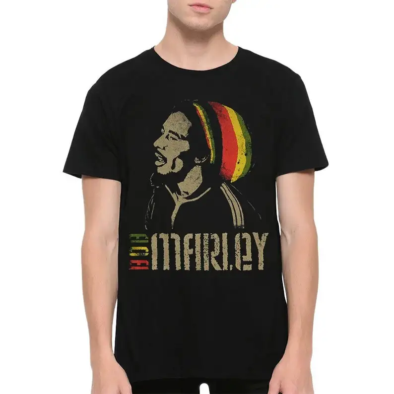 Bob Marley Art T-Shirt, Men's Women's Sizes (met-667)