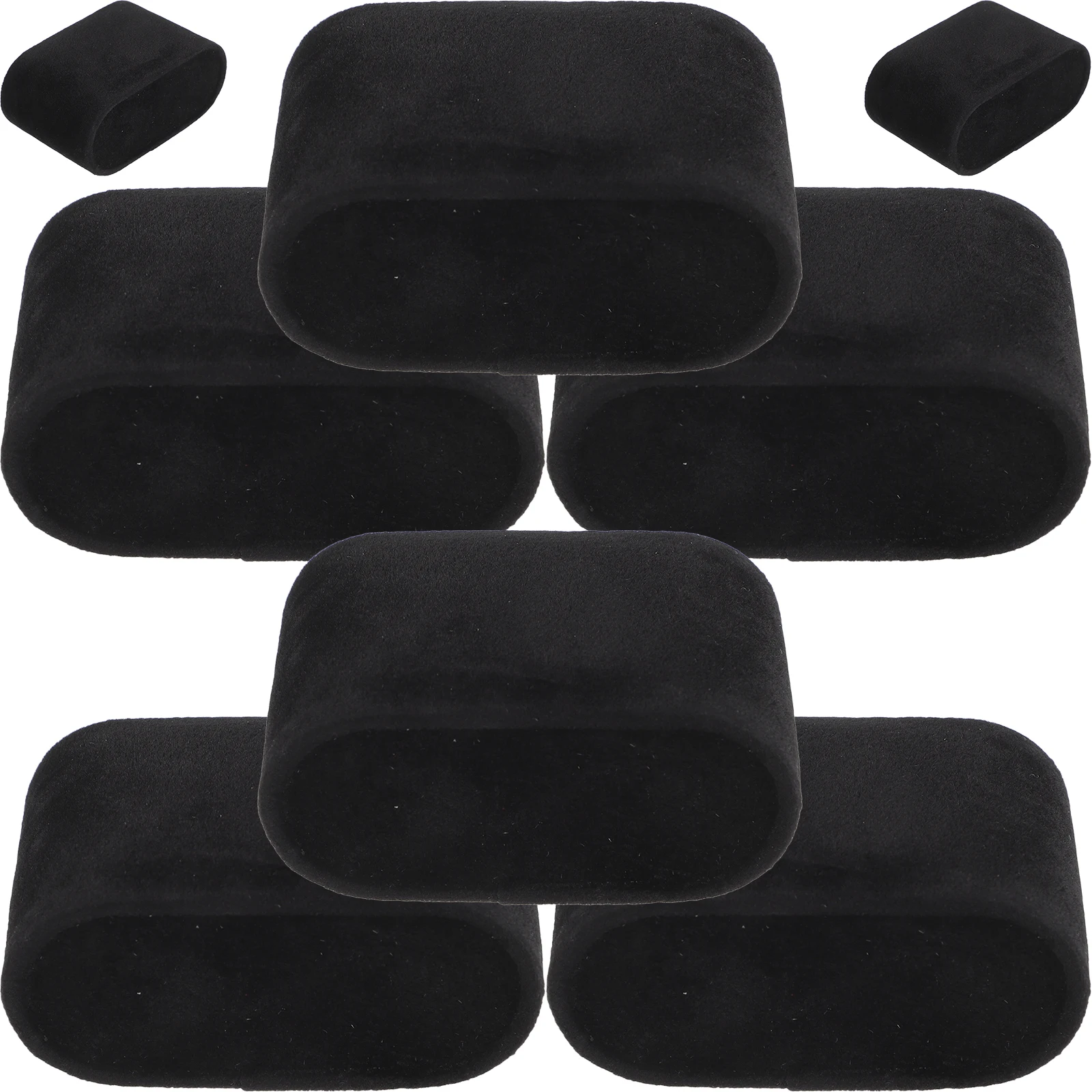 

8 шт., мягкая байковая подушка для демонстрации ювелирных изделий, прочный легкий браслет, органайзер для часов, держатель-подставка для коллекционеров