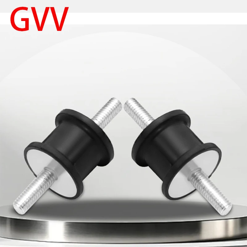 1-10pcs M6 M8 Shock Absorber GVV/GVD-Type Male-Male Thread Rubber Shock Absorber Crash Pad Damper Anti Vibration Isolation Mount