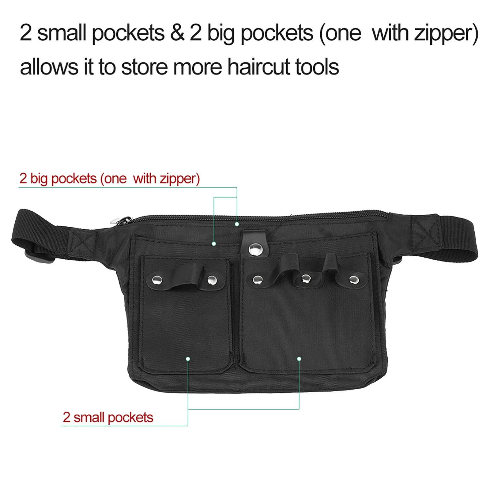 Hair Scissor Holster Hairdressing Pouch Haircutting Tools Holder Bag for Hair Stylist Waist Shoulder Belt