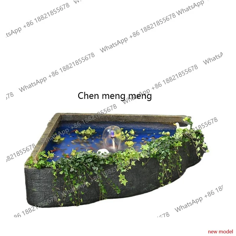 H178H178Outdoor landscaping villa fountain decoration water ornament, balcony lucky circulation water feature