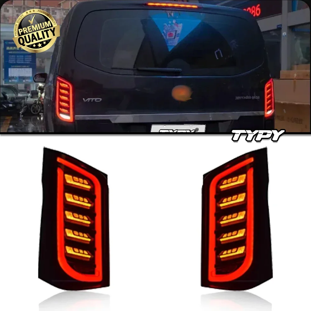

Car For Benz Vito W447 Taillights 2016-2021 Upgrade Modified To New DRL Dynamic Turn Signal LED Taillight Auto Accessories