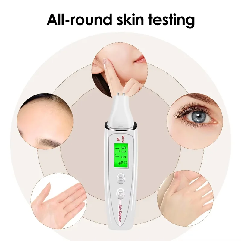 -MEOF testeur de peau du visage moniteur d'huile d'eau détecteur d'agent Fluorescent Forforehead soins de la peau des joues