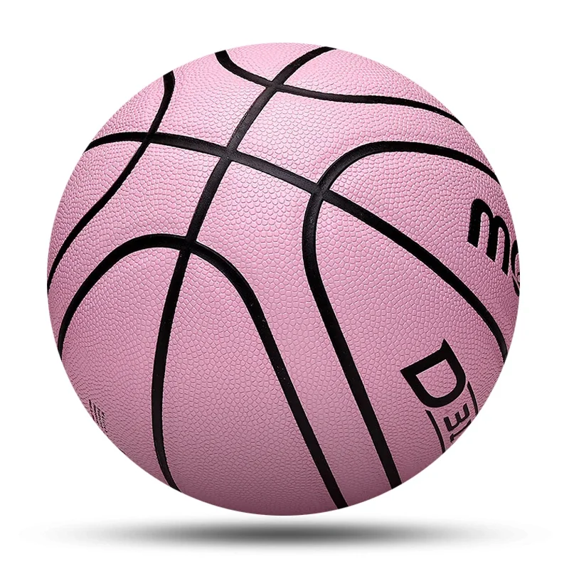 Molten-pelota de baloncesto para hombre, pelota de entrenamiento de PU suave resistente al desgaste, color rosa, tamaño oficial 7, para interior y