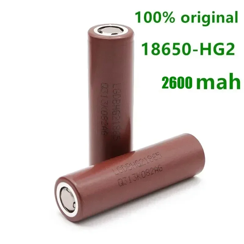 Free Shipping Rechargeable Battery Original 2024NEW Hot Selling 18650Battery Lithium-ion HG2 3.7V 2600MAHfor MicrophoneComputers