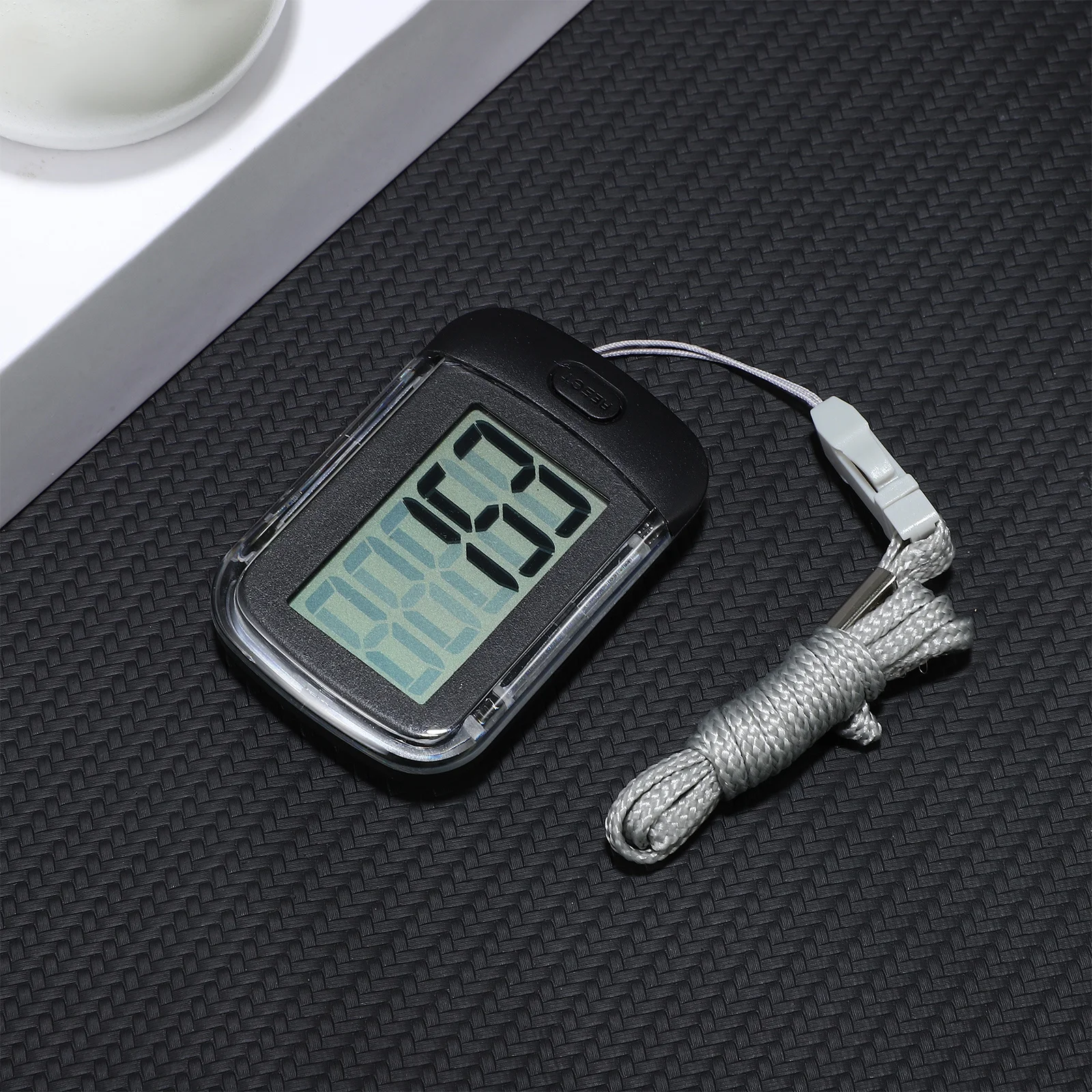 

Portable Clip on Pedometer Small Clear Display Easy Use for Outdoor Walking Running Steps and Miles Tracking Pedometer Clip on
