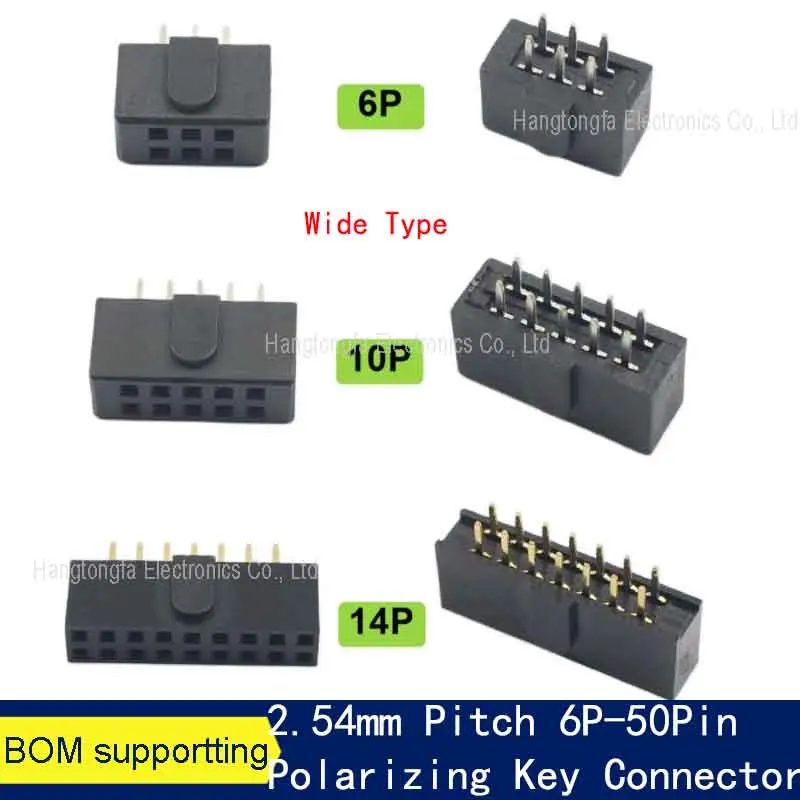 شريط رأس الإناث الملعب ، تراجع مستقيم مزدوج ، موصل مفتاح الاستقطاب ، ، 6 ، 10 ، 14 16 ، 20 ، 26 ، 34 ، 40 ، 50 دبوس ، 6P ، 10P, 40P, 50 P, 10 #6