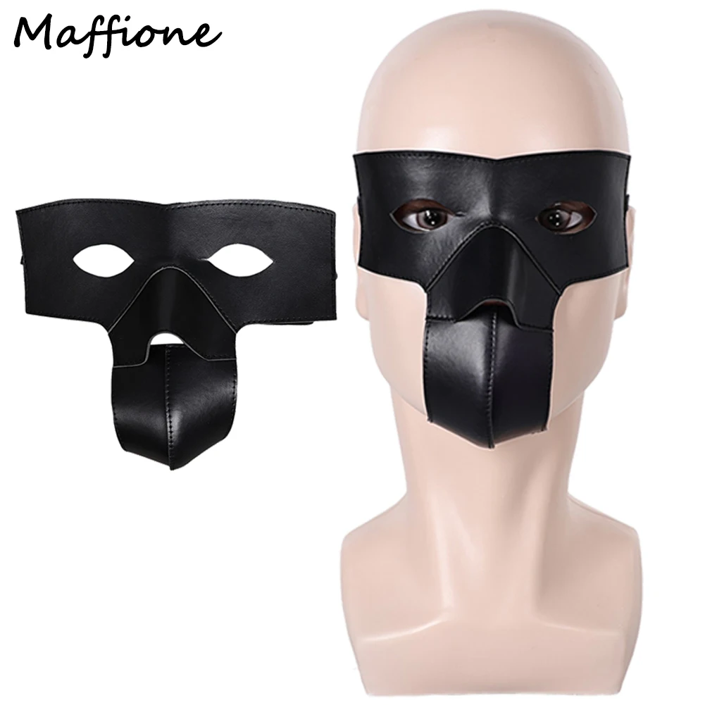 Mister Terrific Cosplay Czarna Maska Film 2025 Stalowa Rola Męski Kostium Akcesoria Męska Osłona Twarzy Naszywka Nakładki na Oczy Rekwizyty Halloween