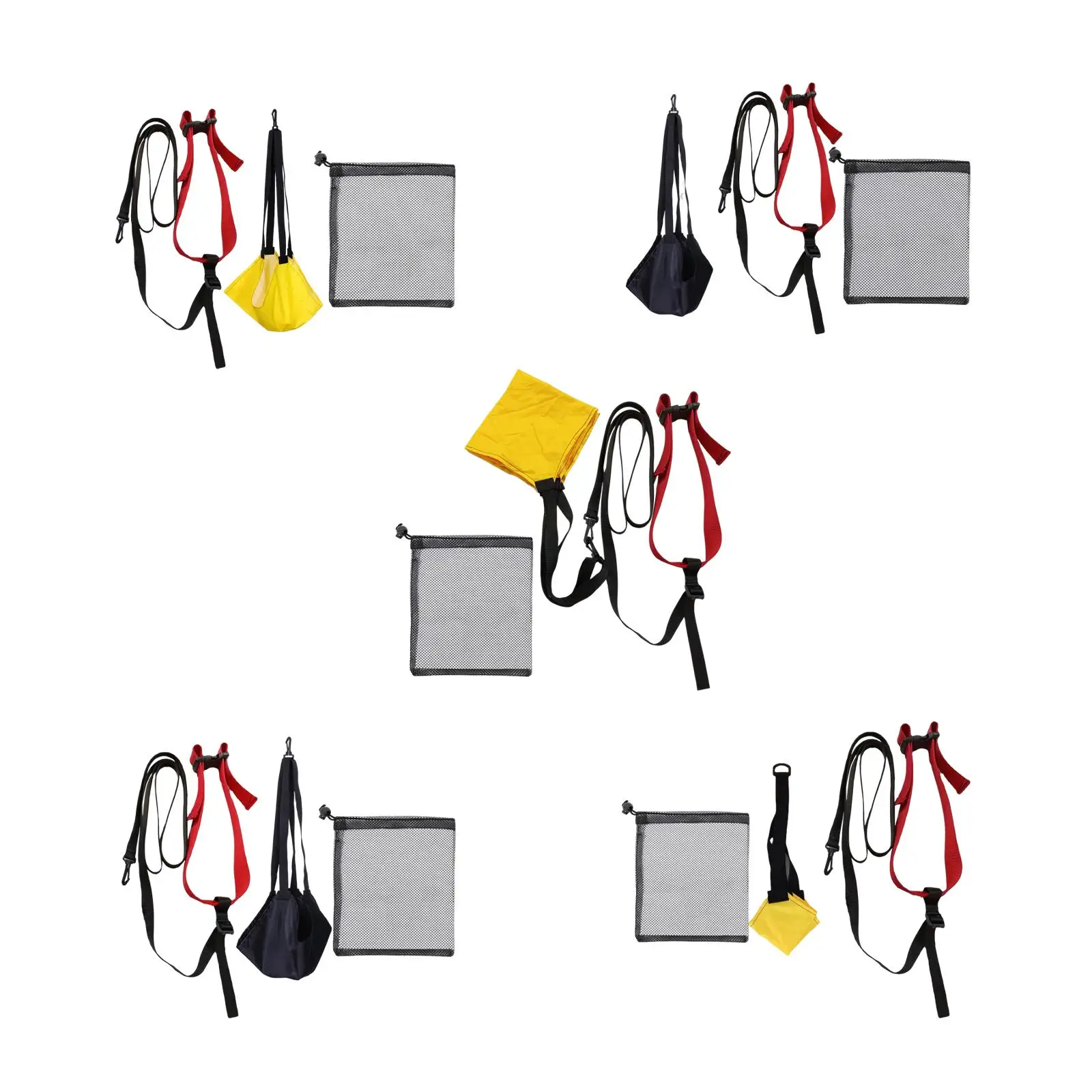 

Портативный плавательный парашют и эспандеры для тренировок в помещении