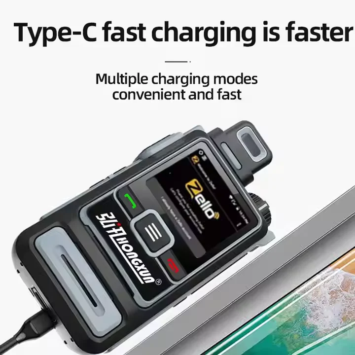 Hongxun T66 جهاز اتصال داخلي محمول طويل الاستعداد مع ترددات VHF UHF سيارات لا يوجد حد مسافة 5000 كجم POC GPS اتصال داخلي محمول