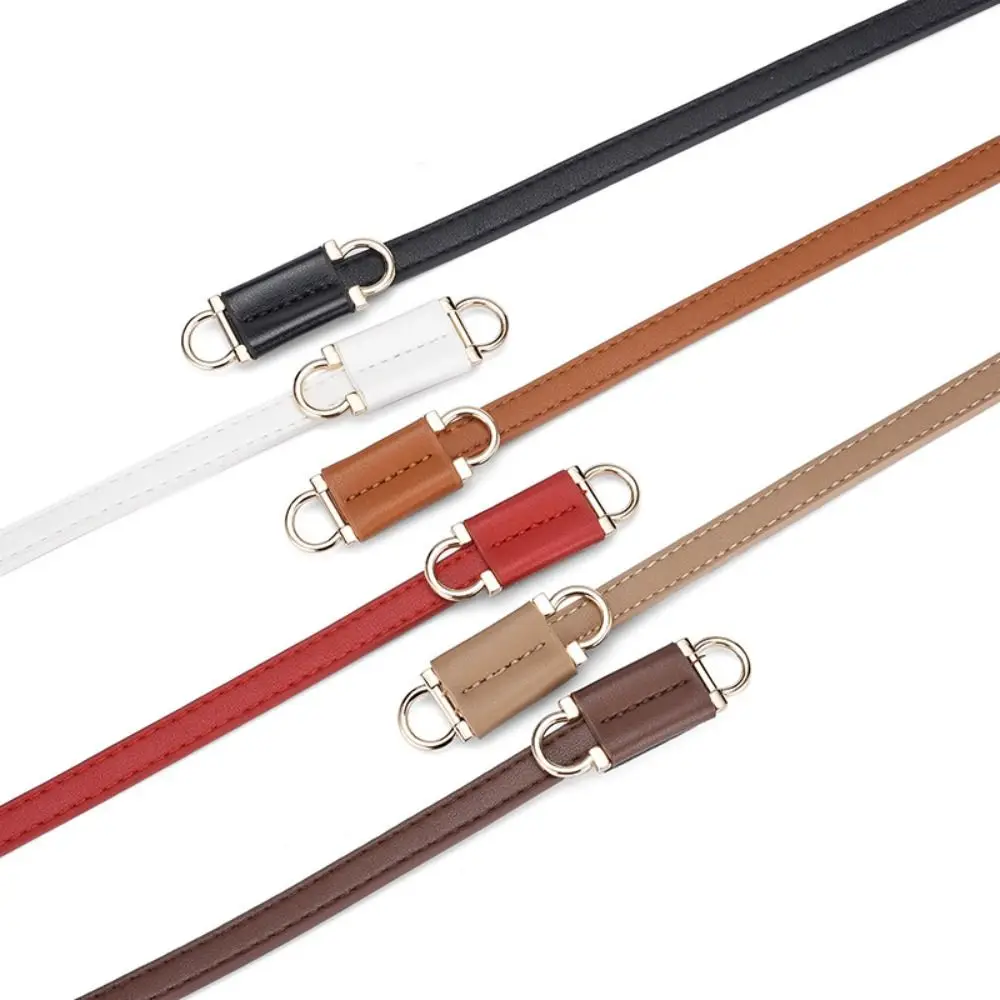 

Cool Thin Edge Women Waist Belt Solid Buckle PU Leather Belt Thin Jeans Belt Korean Style Waistband Lady