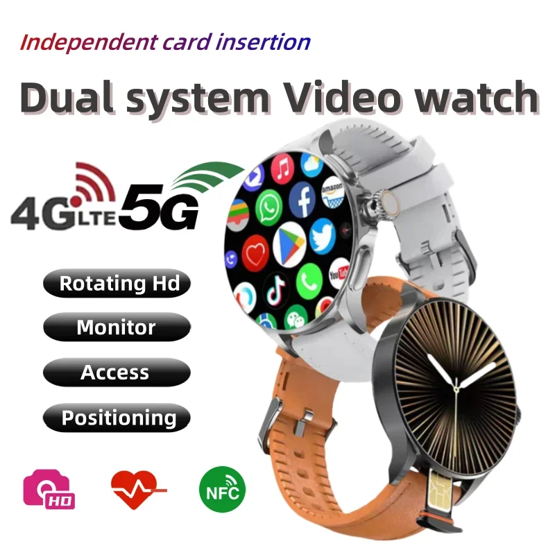 

GT200 Smart Watch 1.95'' Amoled 750*750HD Resolution Telescopic RotaryCamera Touch encoder Android 10.0 Smartwatch