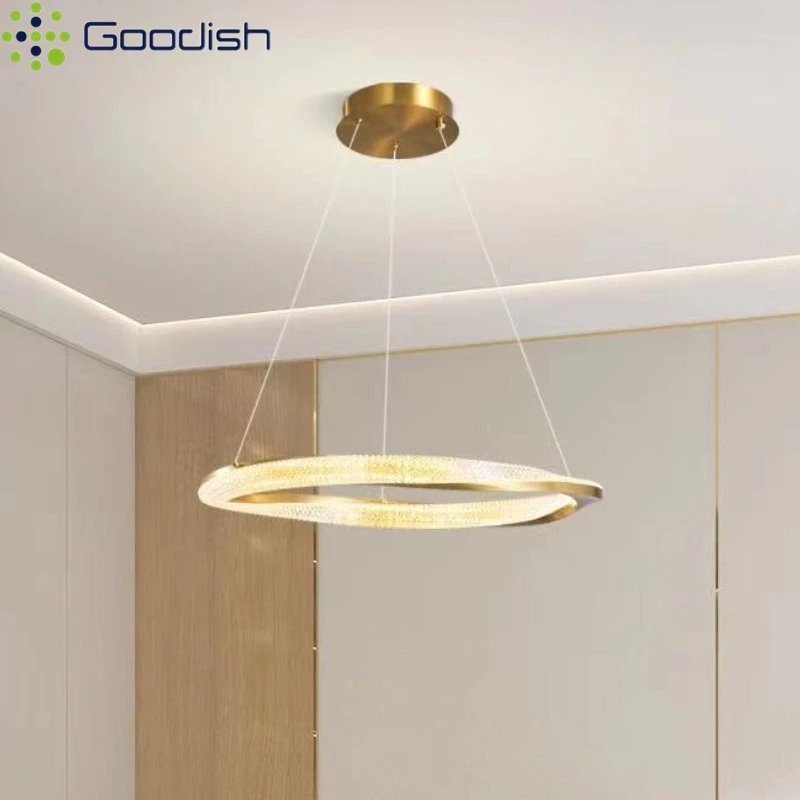 Lampadari moderni e minimalisti a LED Lampade a sospensione di lusso Lustro per soggiorno Sala da pranzo Hotel Hall Lampade a sospensione Decorazione della casa