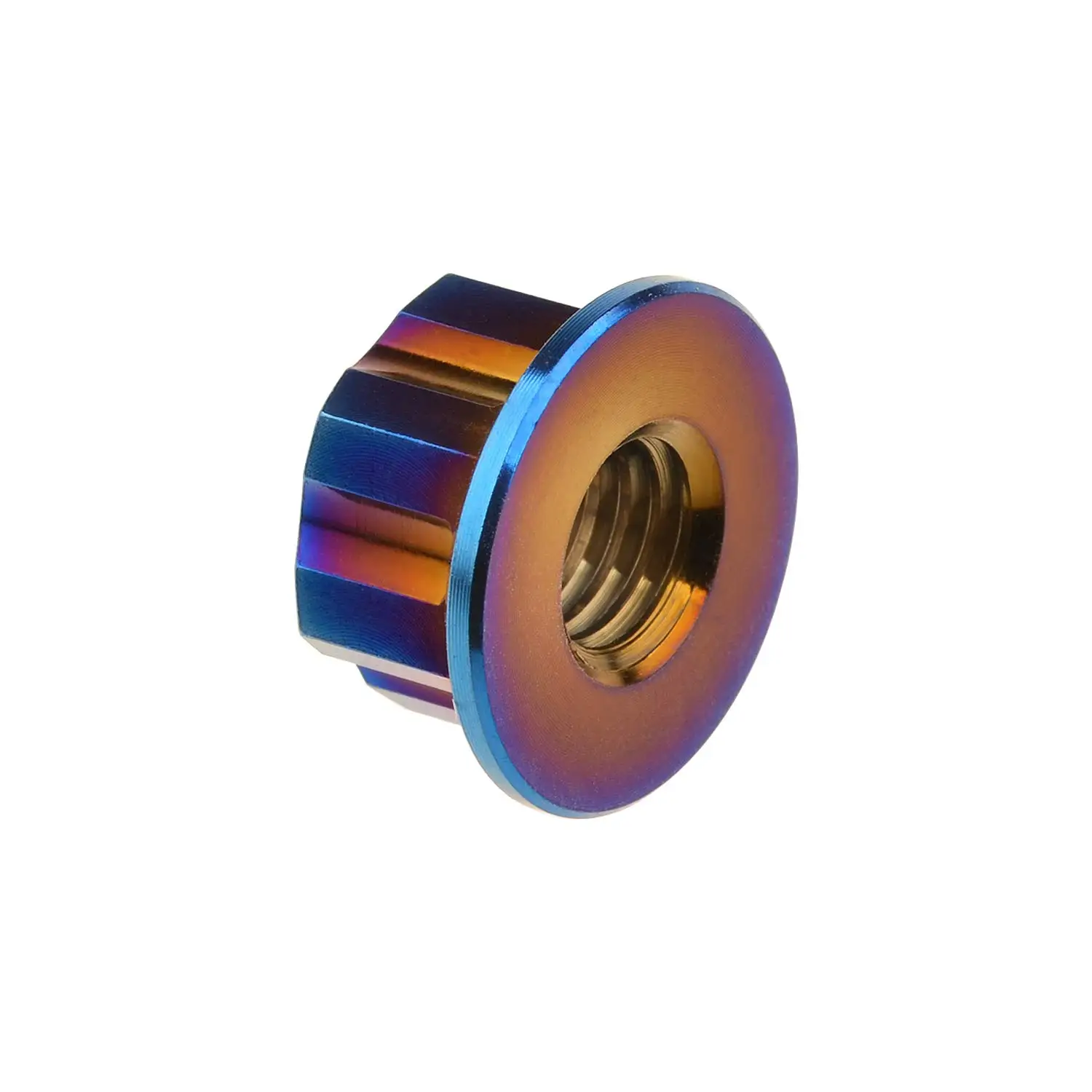 التيتانيوم M6-M12 شفة الترباس الجوز دراجة/دراجة نارية/سيارة تعديل عدة 6 M8 الملعب 1.25 مللي متر النار الأزرق 1 كجم #4