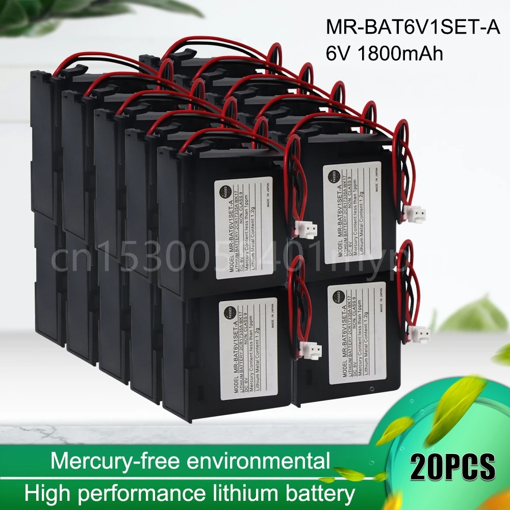 

20PCS Original 6V MR-BAT6V1SET-A PLC system Servo Battery With White plug 2CR17335A WK17 Lithium Battery