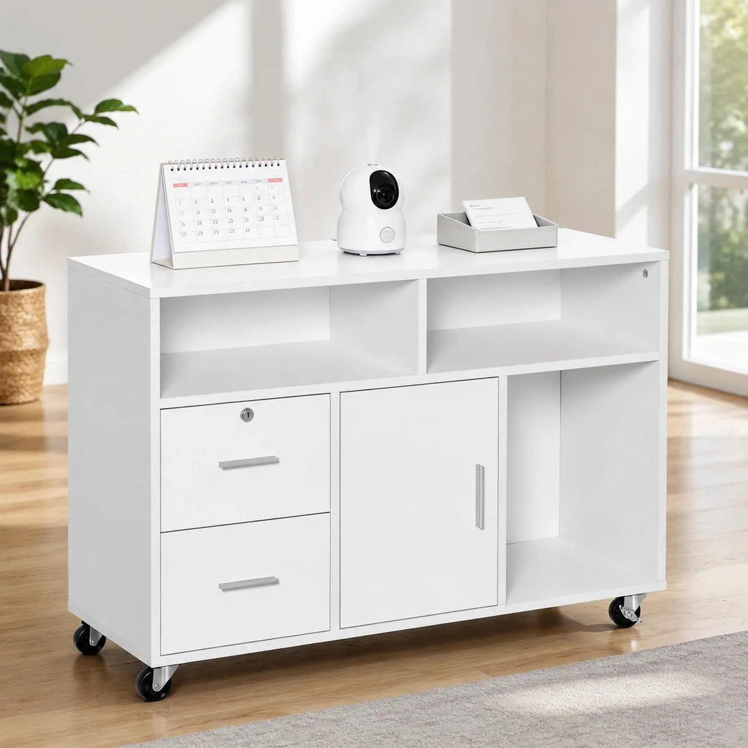 Mobile Storage Cabinet,Printer Stand Unit,Office Storage Cabinet