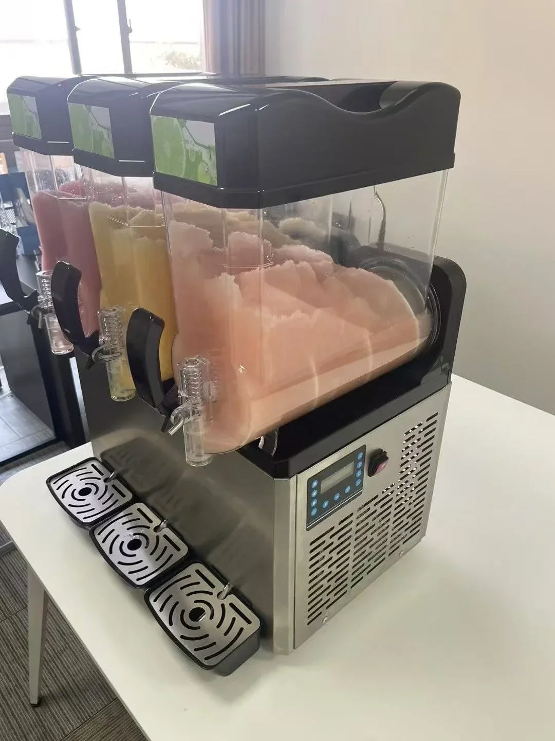 

1Tank/2 Tank/3 Tank Commercial Compressor Snow Melting Machine Self Serve Mobile Blending Mixer Mix Margarita Machine