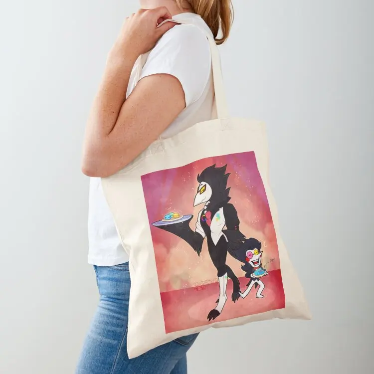 ¡Bienvenidos a Color Caf? Bolsa de tela con diseño de Swatch y Spamton de Deltarune, bolsa ecológica plegable de lona, bolsa de lona personalizada