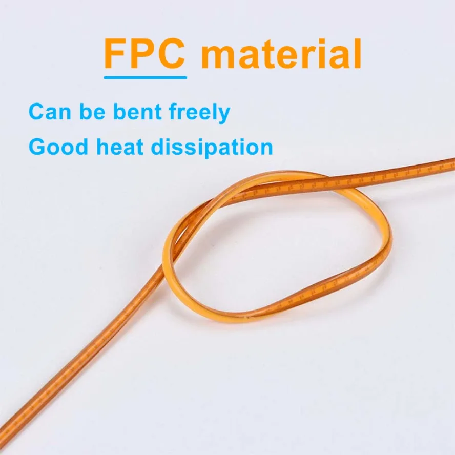 New 12V 600 460mm LED Flexible Ultra Slim Filament Spiral Bulb 2200K Filament Retro Edison Bulb Parts Light Strip Decoration image 4