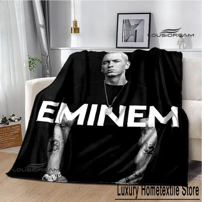 Eminem hip -hop singer printing blanket Warm Flannel Blankets Picnic blanket blankets for beds cubre cama Birthday Gift